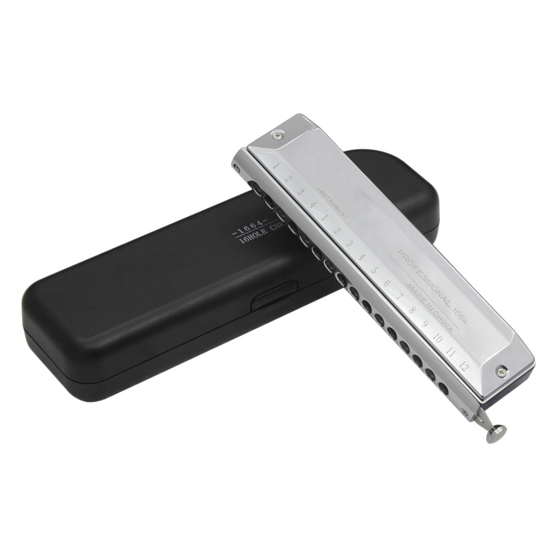 Irin Chromatic Harmonica 12-Hole 48-Tone 16-Hole 64-Tone Harmonica Professional Performance Level Student Beginner Musical Instrument