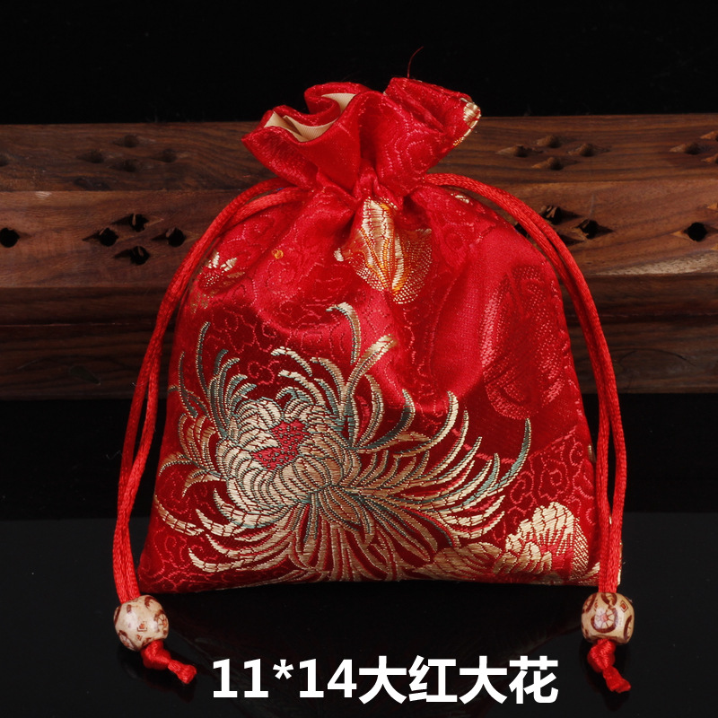 Picture of Osmanthus sachet sachet pendant antique Chinese brocade high-grade sachet empty bag bag bag wholesale 11*14