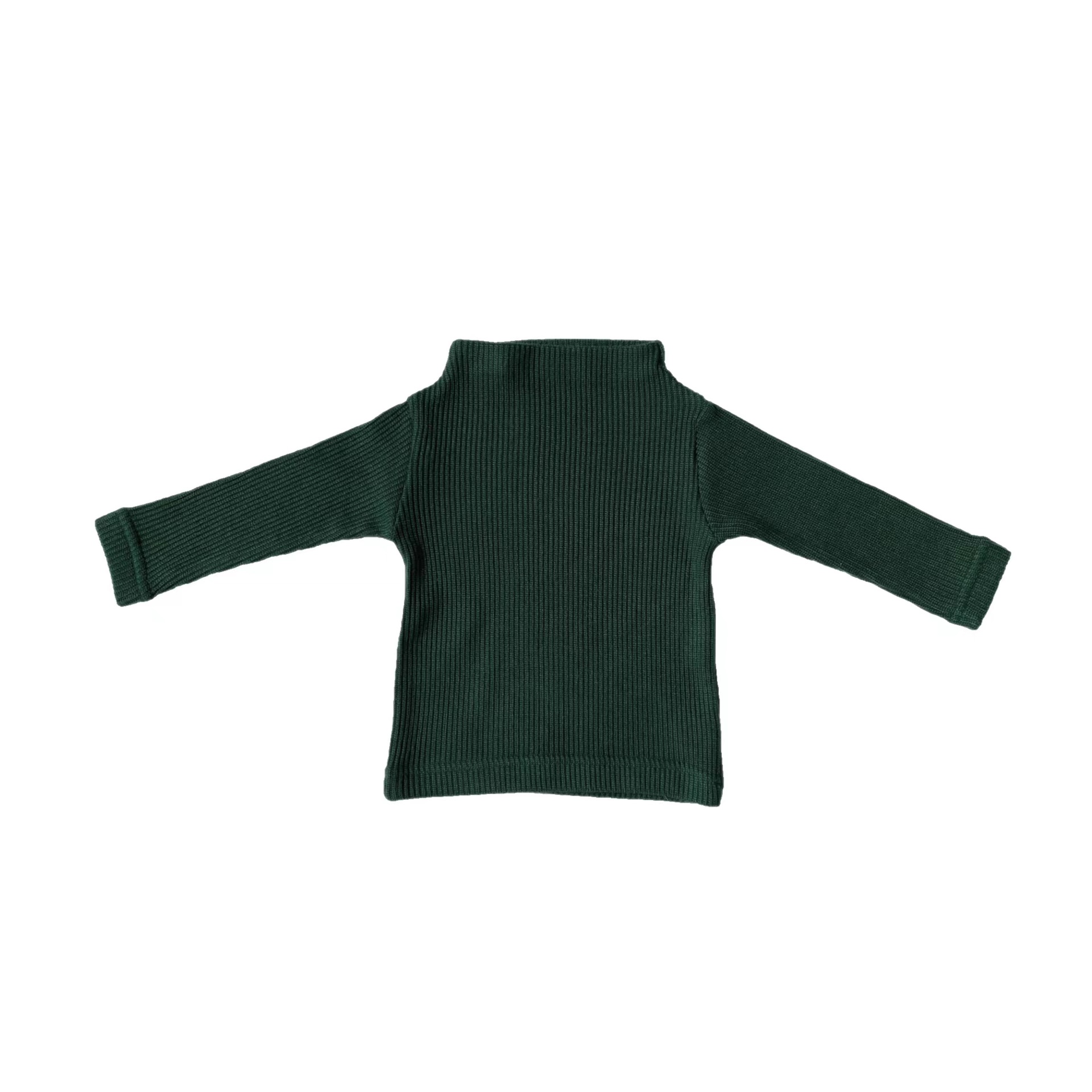 Picture of GL-kids Korean Autumn and Winter Children's Cashmere Thickened Mock-High Collar Base Shirt Men's and Women's All-Match Top Long-Sleeved T-Shirt