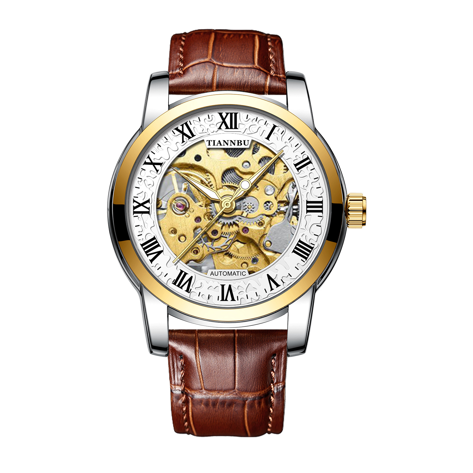 Mechanical Watch Men's Automatic Mechanical Watch Men's Watch Hollow Fashion Trend Luminous Men's Watch Cross-border E-commerce