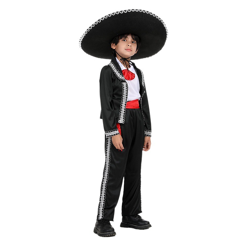 Halloween Easter Mexican Style National Costume Children's Holiday Party Performance Clothes Set