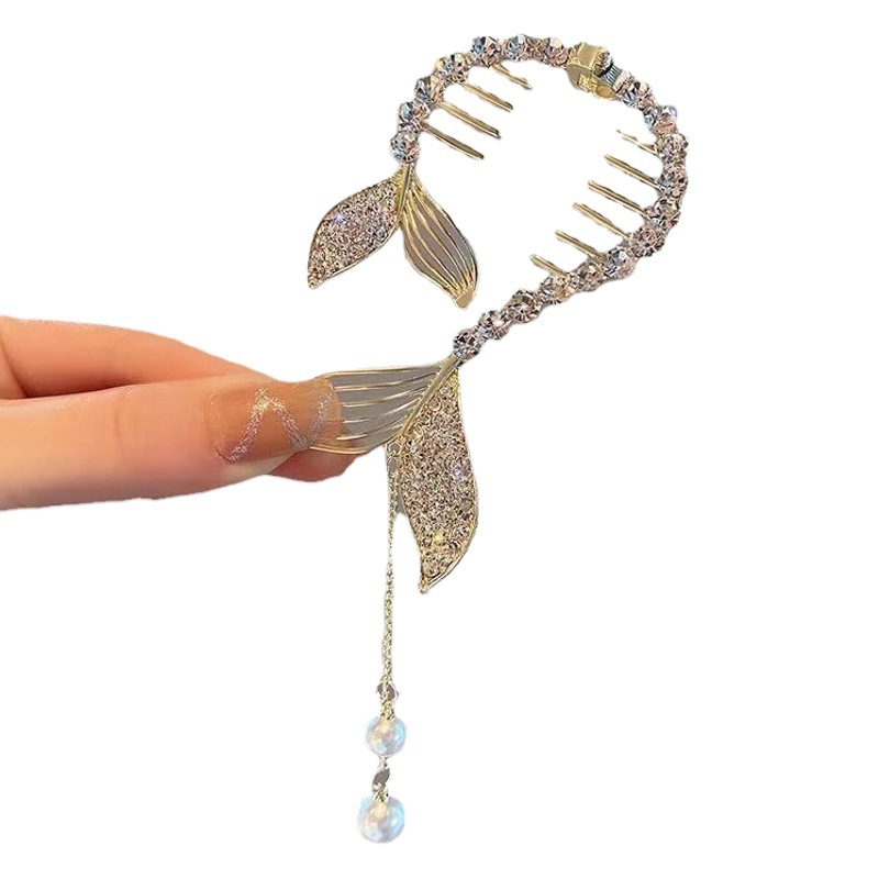 Children's Ball Head Ponytail Buckle Hair Accessories Girls' Ball Head Fashion Tassel Hair Clips Girls Accessible Luxury Versatile Headwear