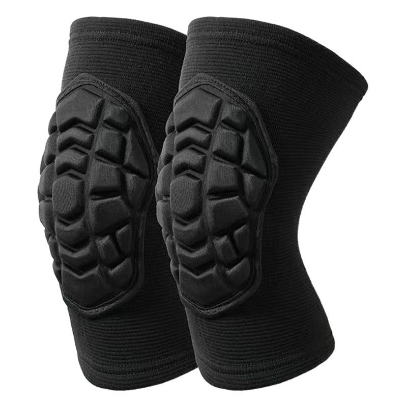 Factory Straight Hair Strap Pressurized Non-slip Nylon Knee Pad Cover Mountaineering and Riding Basketball Knee Pad Anti-collision