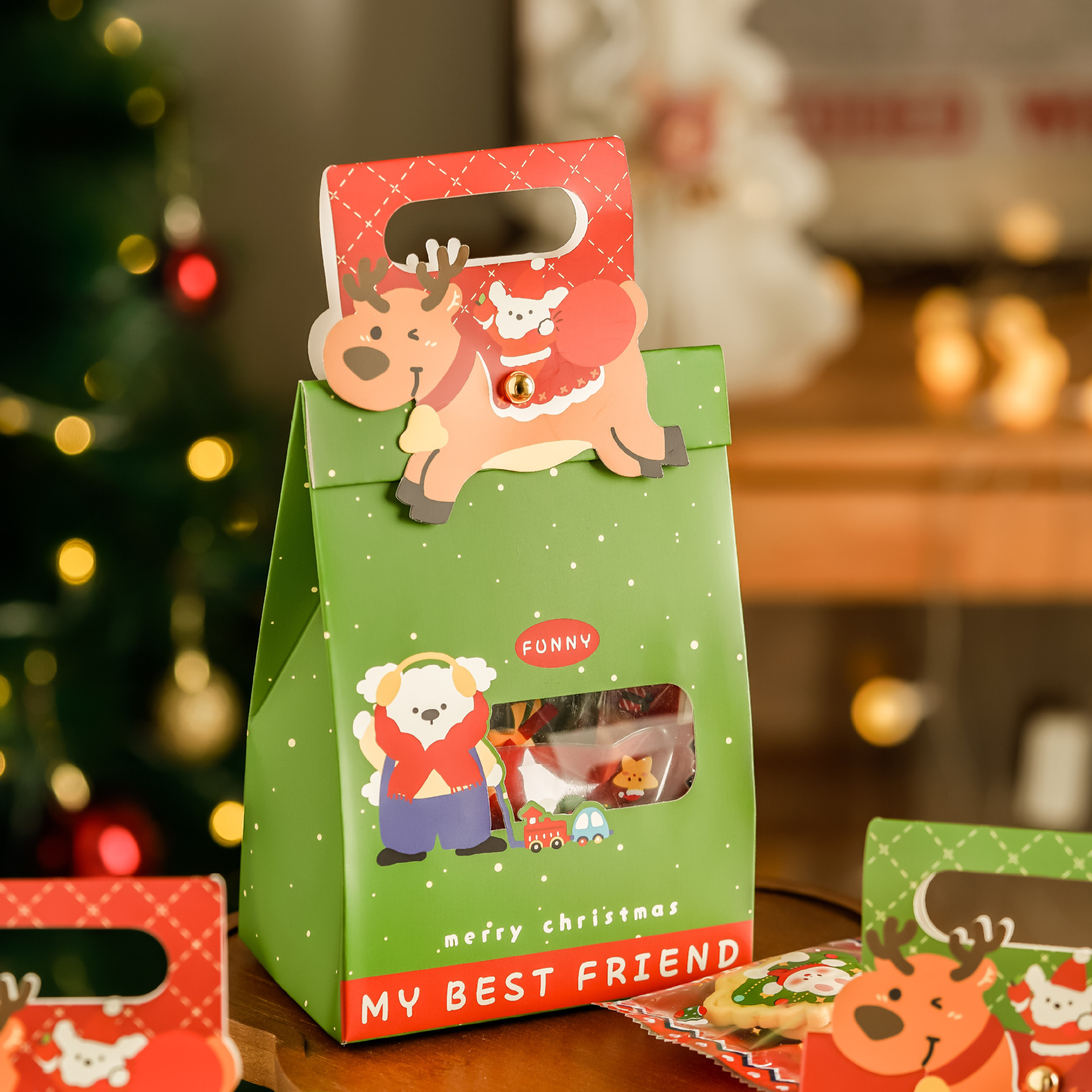 Christmas Eve Apple Gift Box Ping An Fruit Packaging Box Children's Small Gift Box Gift Bag Candy Paper Box