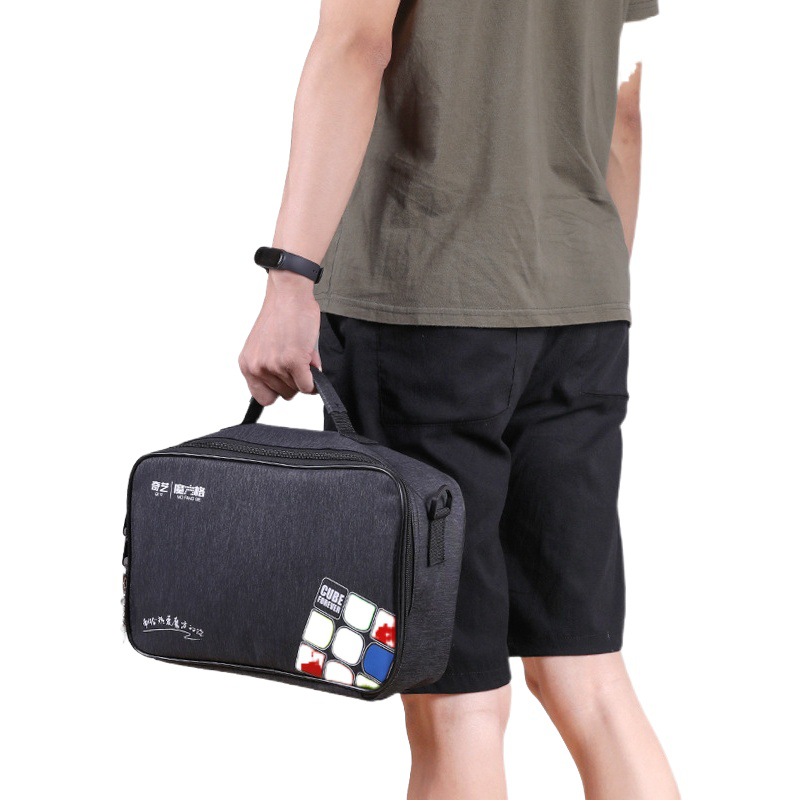 Qiyi Rubik's Cube Equipment Bag Crossbody Bag Large Capacity Breathable Rubik's Cube Storage Shoulder Bag Casual Student Bag