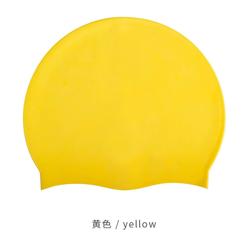 Picture of Hot sale unisex silicone swimming cap wholesale solid color high elastic breathable swimming cap waterproof non-slip head