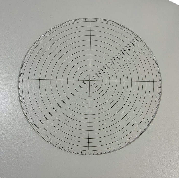 10 inch acrylic ruler plastic ruler sewing ruler template circular center transparent acrylic drawing circle