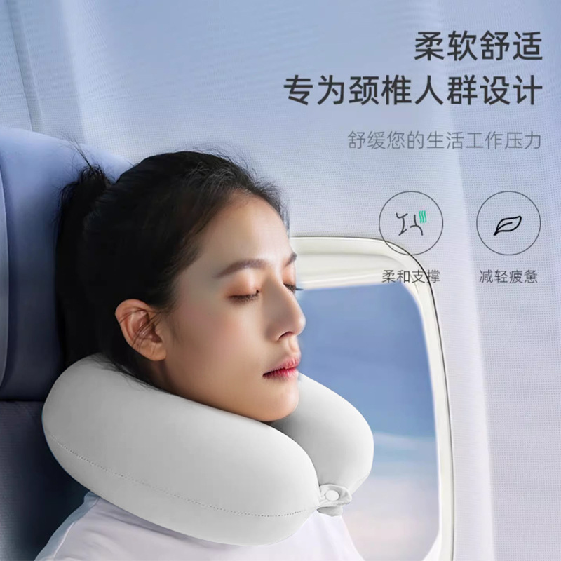 Picture of Memory foam U-shaped pillow travel aircraft pillow neck pillow U-shaped pillow LOGO creative neck pillow factory direct sales