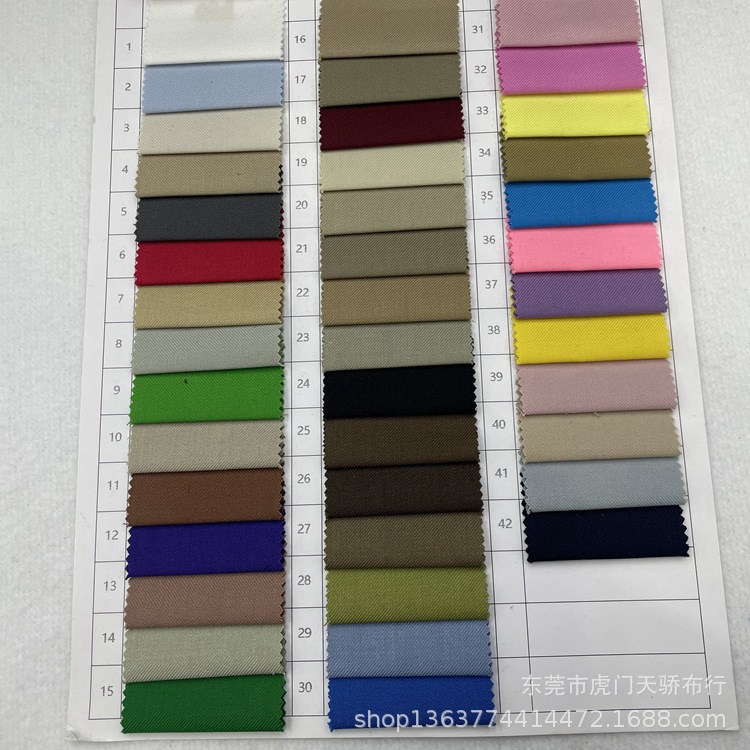 Spot supply woven TR fabric 237G TR twill woven polyester cotton fabric tooling uniform suit material