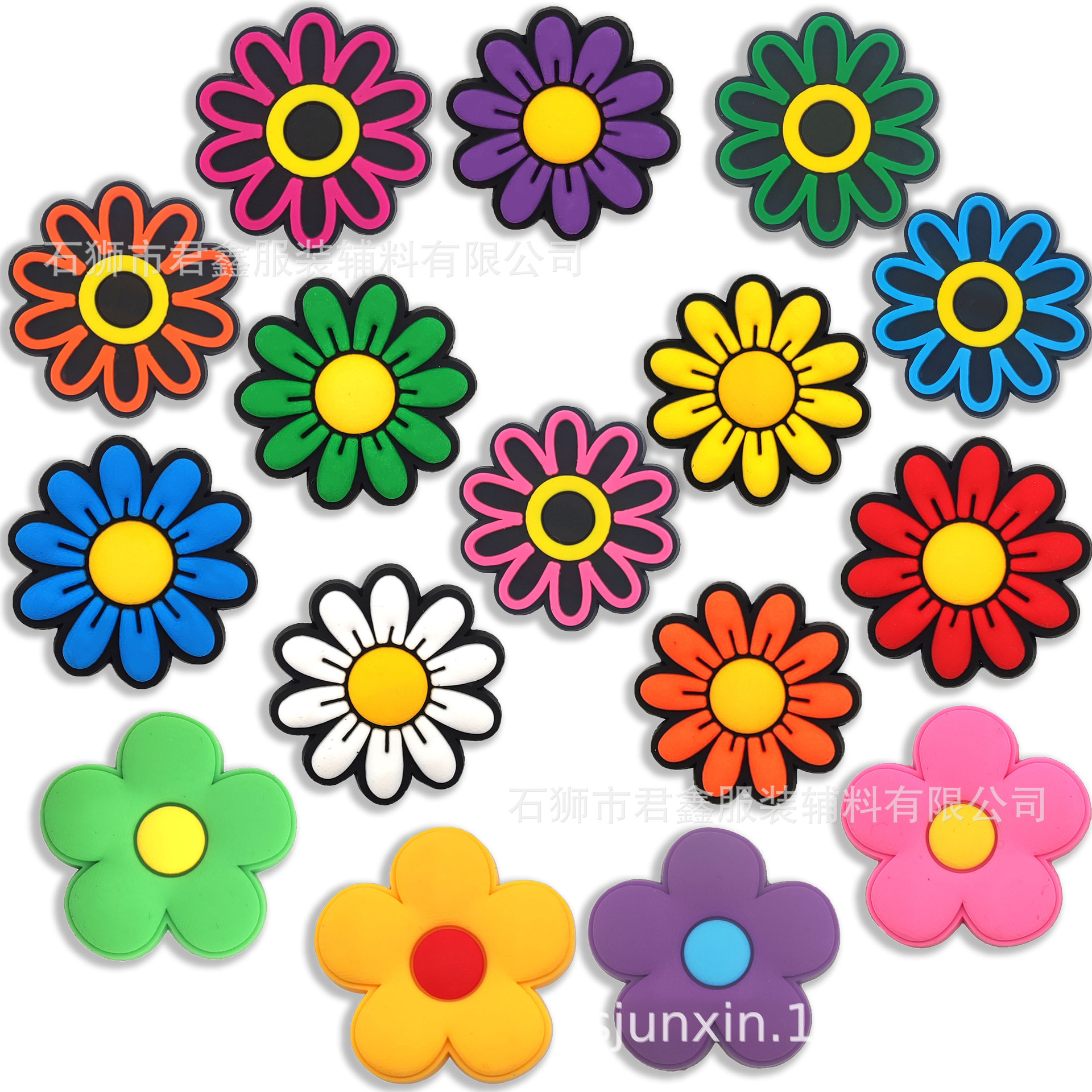 Amazon Quality Shoe Buckle Shoe Flower Set Butterfly Flower Girl Shoe Accessories Buckle Cross Border Birthday Gift