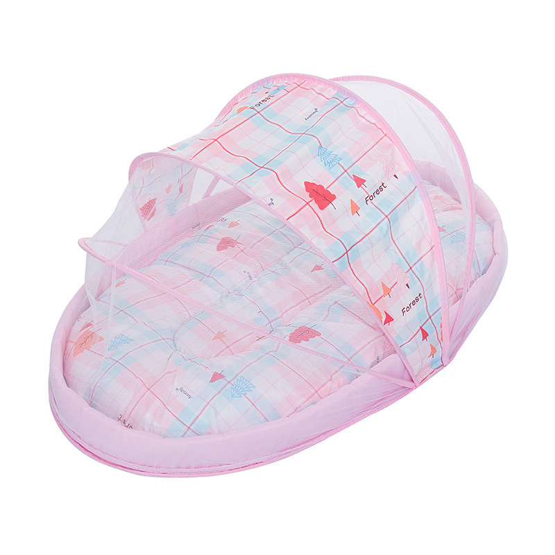 Picture of Portable Bed-in-Bed Baby Crib Foldable Newborn Bed Movable Bionic BB Bed Pressure-proof Bed