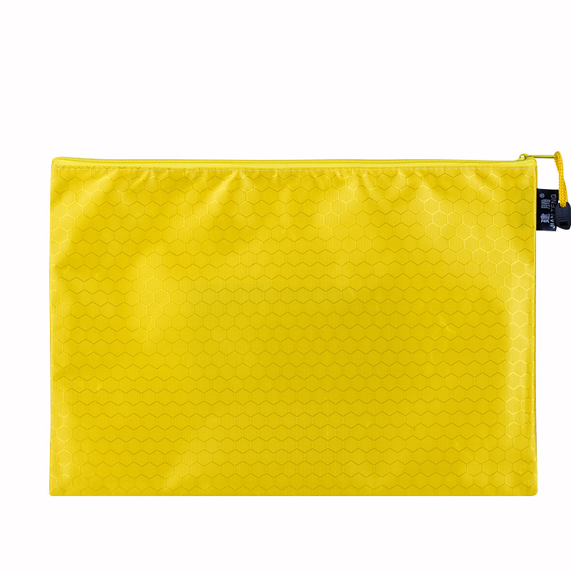 Picture of Jian Teng A4 Football Pattern File Bag Waterproof Thickeneded Canvas Zipper Bag Information Bag Student File Stationery Bag