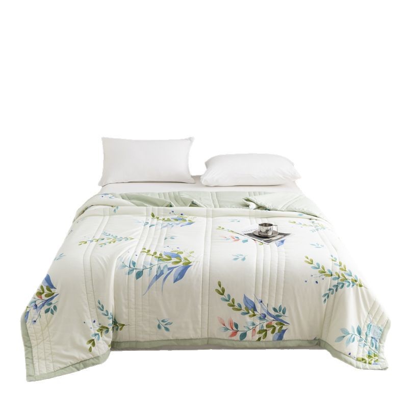 Picture of Summer Air Conditioning Quilt, Washed Cotton Brushed Summer Cooling Quilt, Machine Washable, Gift Purchase, Foreign Trade Cross-Border Bulk Purchase