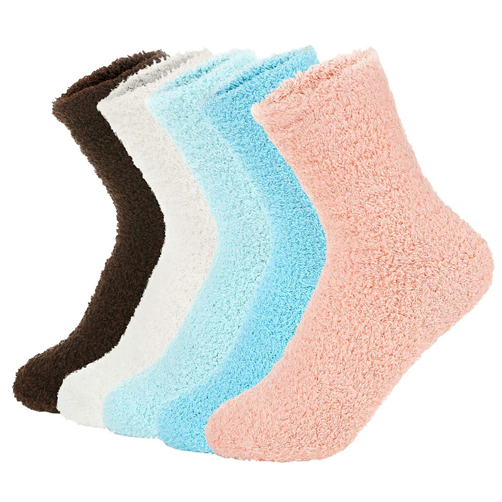Picture of Coral fleece anti-lint Amazon hot floor socks in autumn and winter thick warm sleep socks KC01