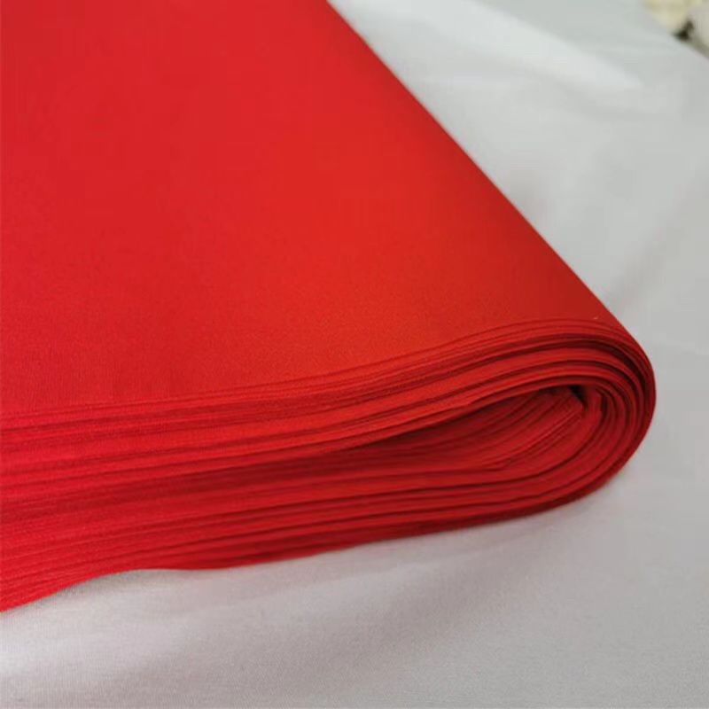 Picture of Pure Polyester White Cloth Red Cloth Handmade DIY Cloth Brushed Cloth Red and White Happy Event Cloth Red Scarf Cloth