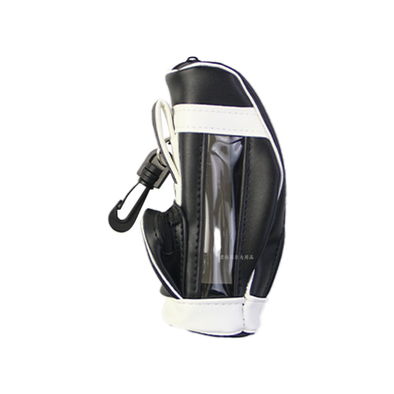 Picture of Golf ball bag PU waterproof fabric nylon material can hold 3 balls golf ball 5 color mini ball bag