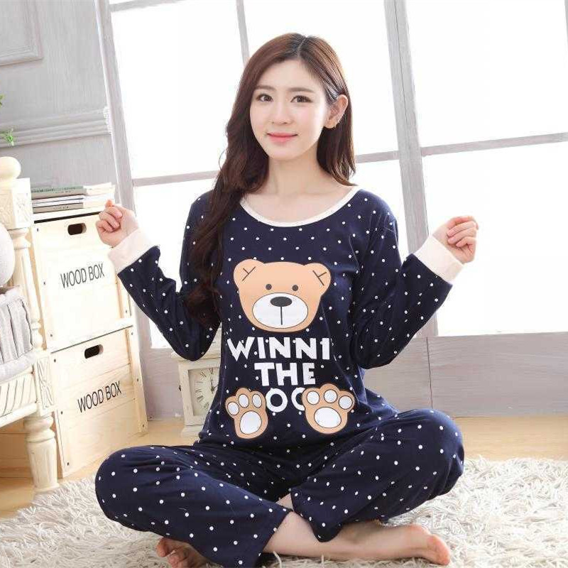 Pajamas women's thin milk silk long-sleeved short skirt plus size casual home wear suit