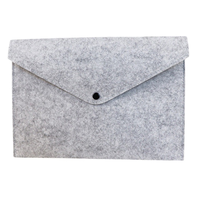 Cross-border wholesale A4 creative felt file bag portable file bag solid color felt products file bag customization
