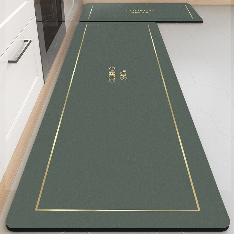 Picture of Soft Diatom Mud Kitchen Mat Oil Absorption Cleaning-Free Household Dirt-Resistant Water Absorption Wear-Resistant Soft Mat Scrub Long Mat
