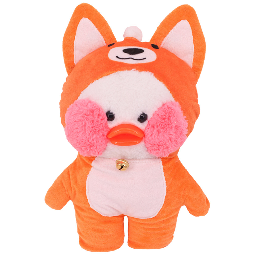 Picture of New Hyaluronic Acid Duck Doll Accessories Cute Animal Siamese Clothes Yellow Duck Plush Toy Birthday Gift