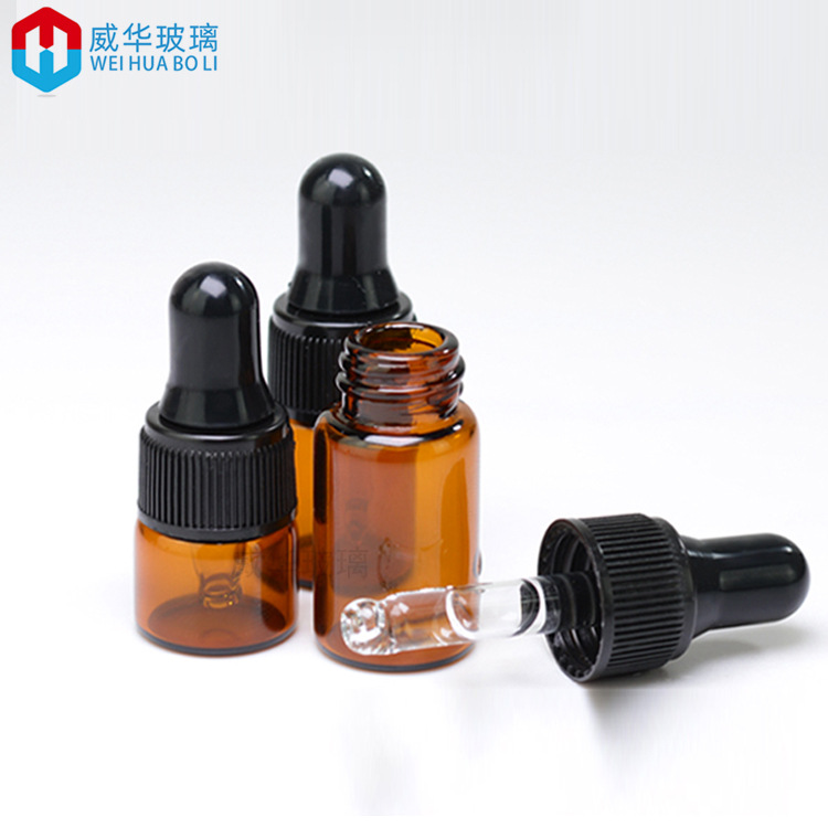 Small Dropper Essence Bottle Mini Squeeze Rubber Head Dropper Bottle 1 ml Bottled 3ml Essence Blending Bottle