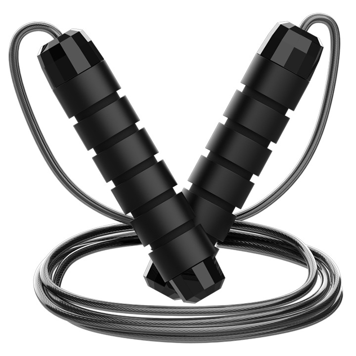 Picture of Steel wire rope skipping wholesale fitness exercise weight-bearing training rope skipping primary and secondary school students high school entrance examination racing rope skipping sporting goods
