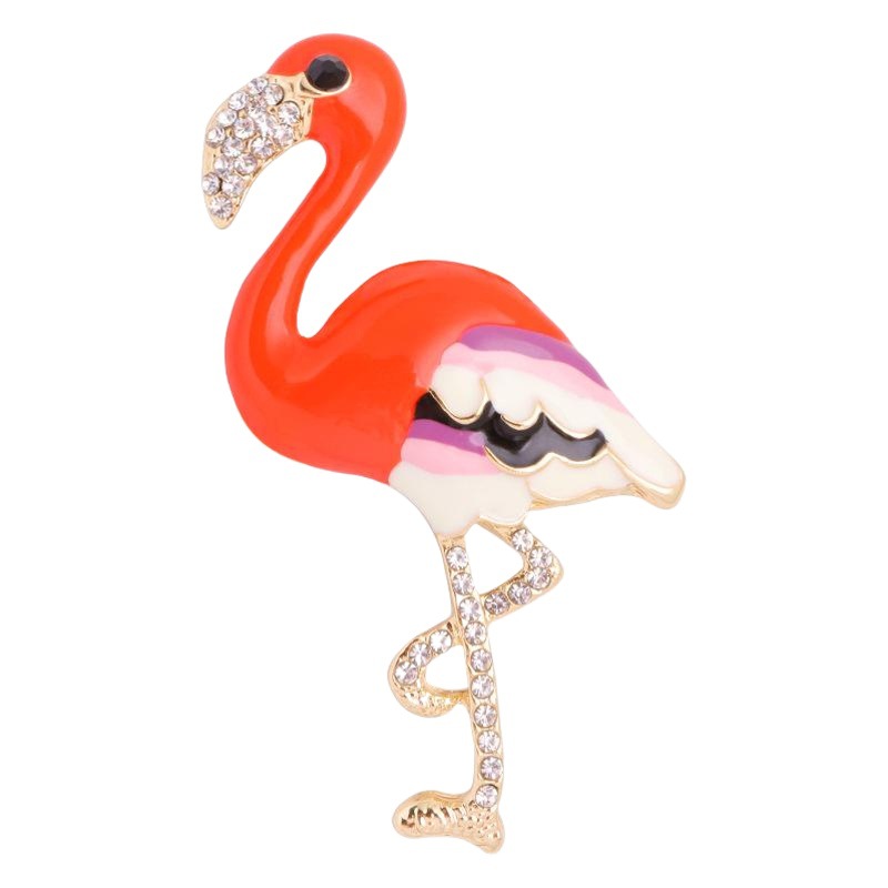 Rhinestone animal small fish kangaroo bee snail small fish Flamingo small deer sloth brooch diamond brooch brooch