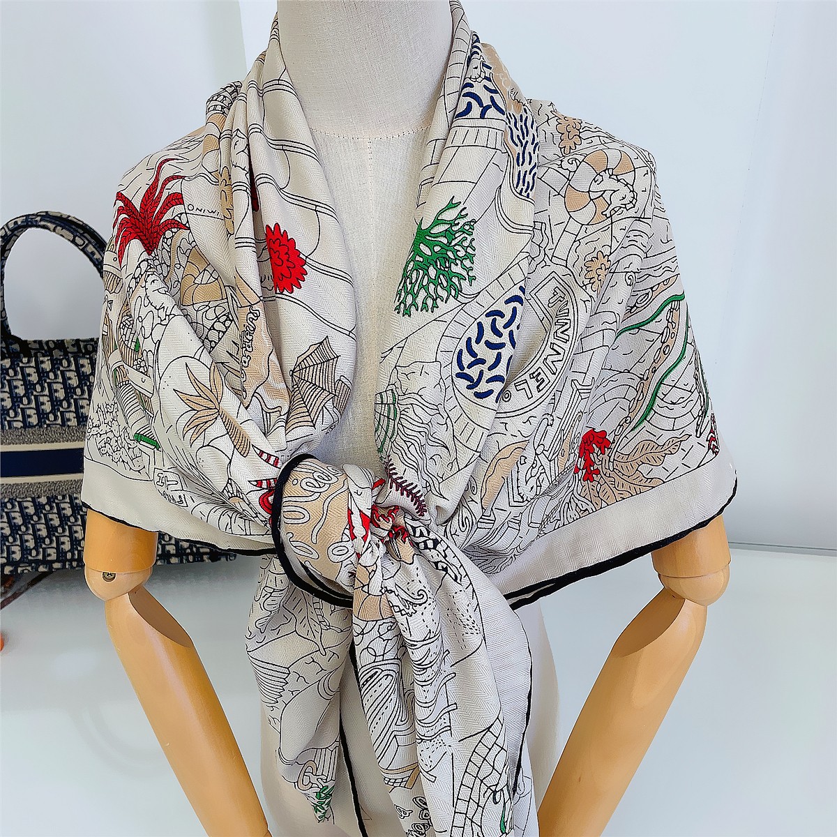 Picture of 2024 New Japanese Style Style Small Fresh Cashmere Scarf Women's Winter Korean Version Easiest for Match Couple Soft Girl Thickened Warm Scarf