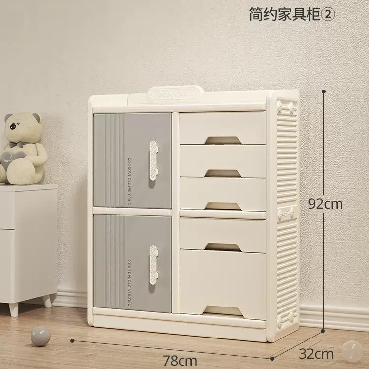 Picture of babyviva Children's Storage Cabinet Multi-layer Drawer Type Baby Wardrobe Household Baby Toy Organizer Box Storage Cabinet