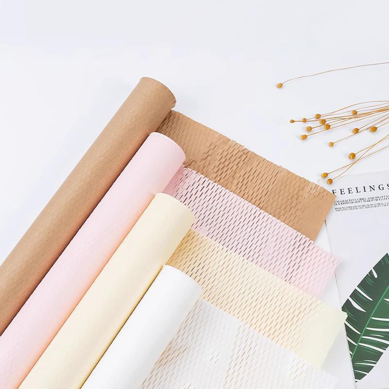 Honeycomb paper roll net red envelope flower paper mesh paper bouquet mesh net art paper flower wrapping paper manufacturers