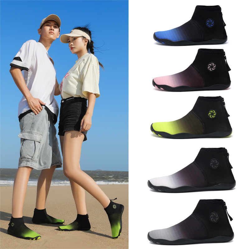 Summer Couple Beach Shoes Men's Quick-drying Anti-slip Anti-sand Wading Shoes Anti-cutting Reef Shoes Women's Drift Tracing Shoes