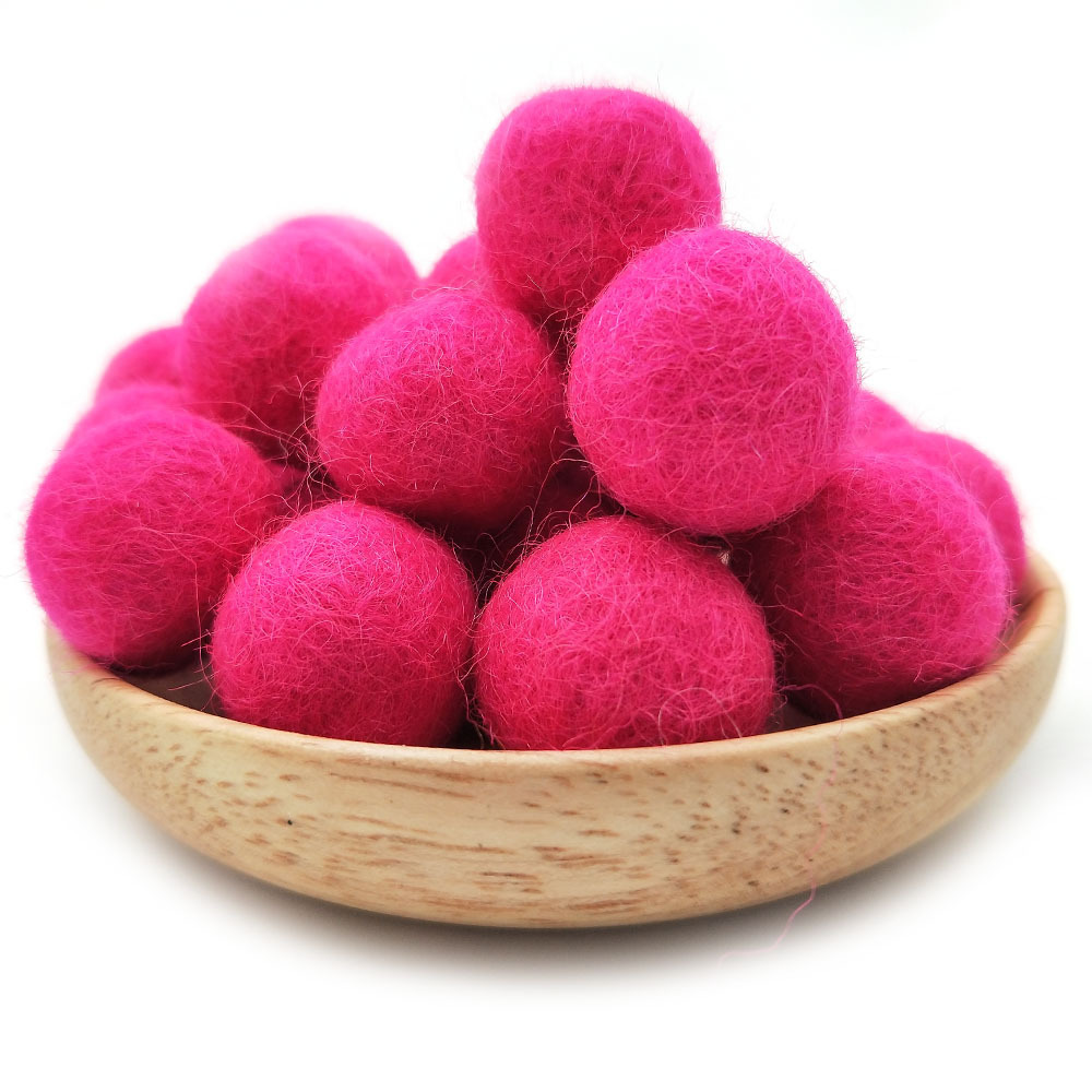 Picture of Cross-border in stock 2CM wool ball Christmas jewelry accessories Christmas diy colorful wool ball small wool ball pokes