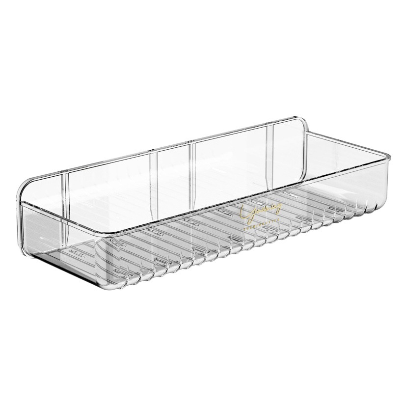Storage Rack Kitchen Punch-Free Transparent Department Store Home Wall-Mounted Seasoning Storage Rack Kitchen Seasoning Rack