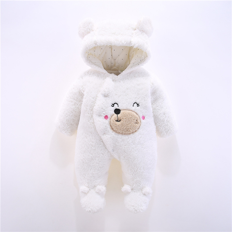 Picture of 2025 Autumn and Winter Baby Jumpsuit Thickened Cotton Velvet Super Soft Climbing Suit for Newborn Winter