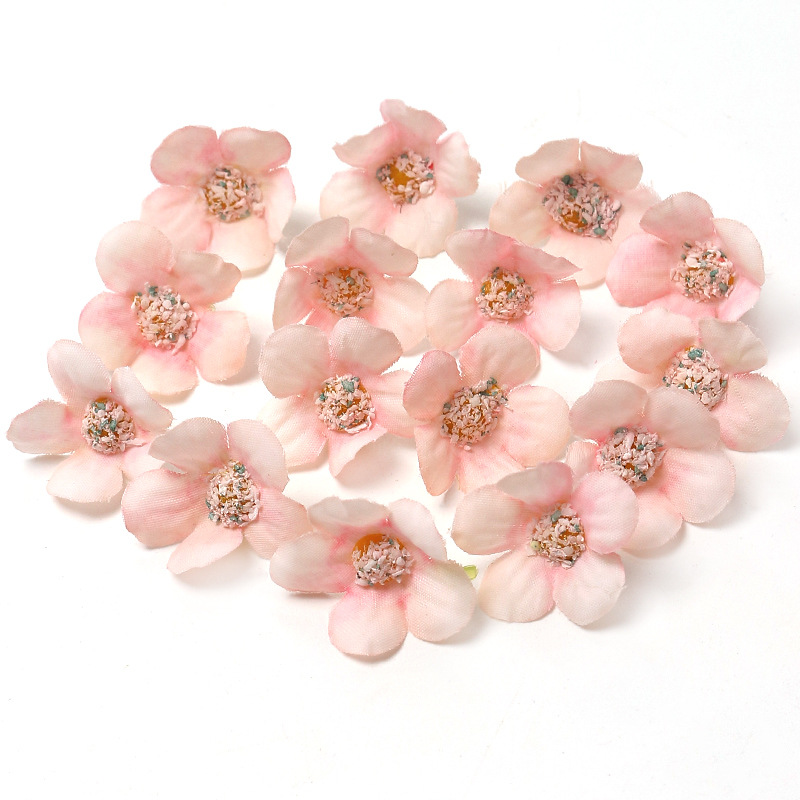 Picture of Pink simulation flower wedding shooting props handmade DIY hair accessories decoration Amazon flower box material