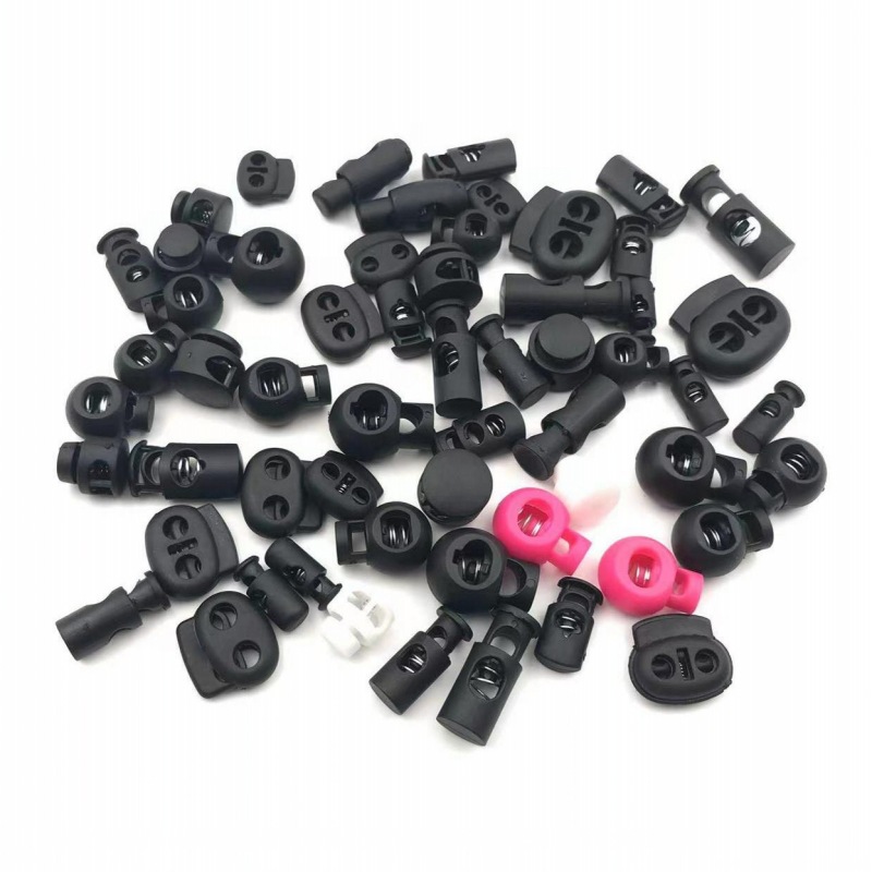 Picture of Spring buckle manufacturer cylindrical plastic spring buckle single hole double hole nylon rope buckle buckle