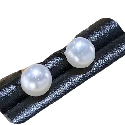 Picture of Natural Freshwater Pearl Close Round 3-5mm Earrings Ear Hook French Retro Personalized Gift Cheongsam S925 Silver Needle Luxury