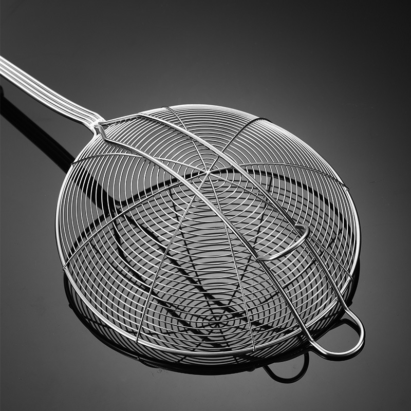 Picture of Stainless Steel Wire Colander Reinforced and Durable Double Hook Square Handle Wire Leakage Various Specifications Suitable for Various Cookware Hot Pot Wire Leakage