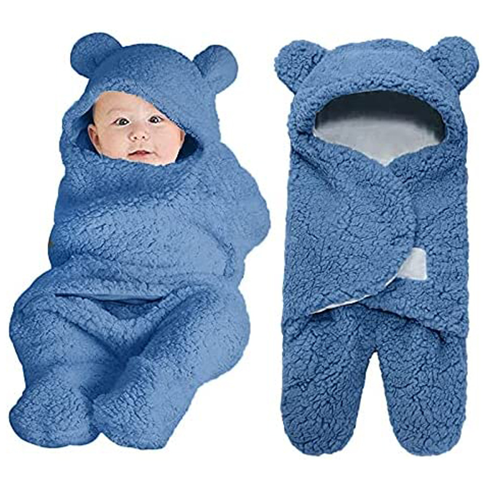 Cross-Border baby leg sleeping bag baby stroller warm plush blanket children kick quilt newborn clothes baby