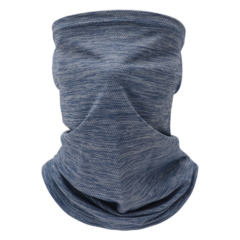 Earmuffs solid color scarf summer outdoor Ice Silk sun protection scarf striped collar sports magic scarf riding mask