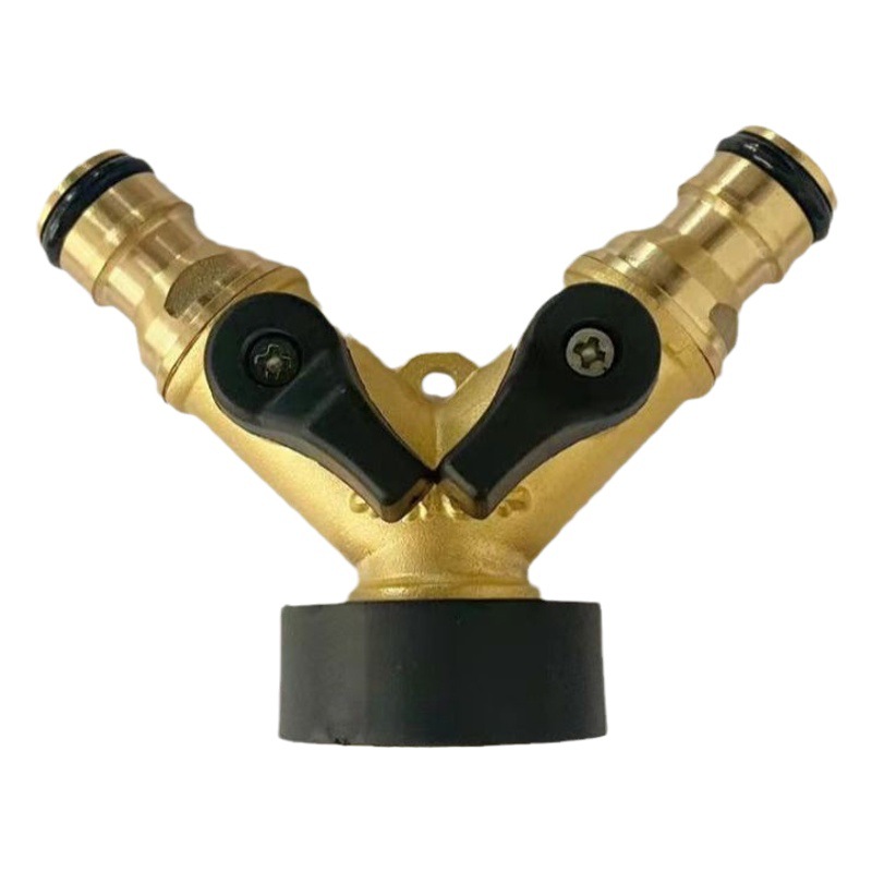 Garden Tools Copper Connector American Nipple Type Switch Valve Garden Two-Way Diverter Garden Two-Way Diverter