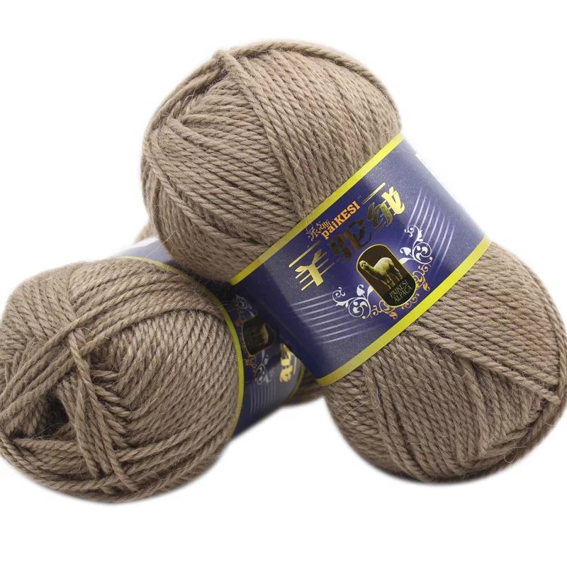 Picture of Alpaca wool yarn hand-woven fancy thick stick needle wool coat sweater hat scarf children's line manufacturers wholesale