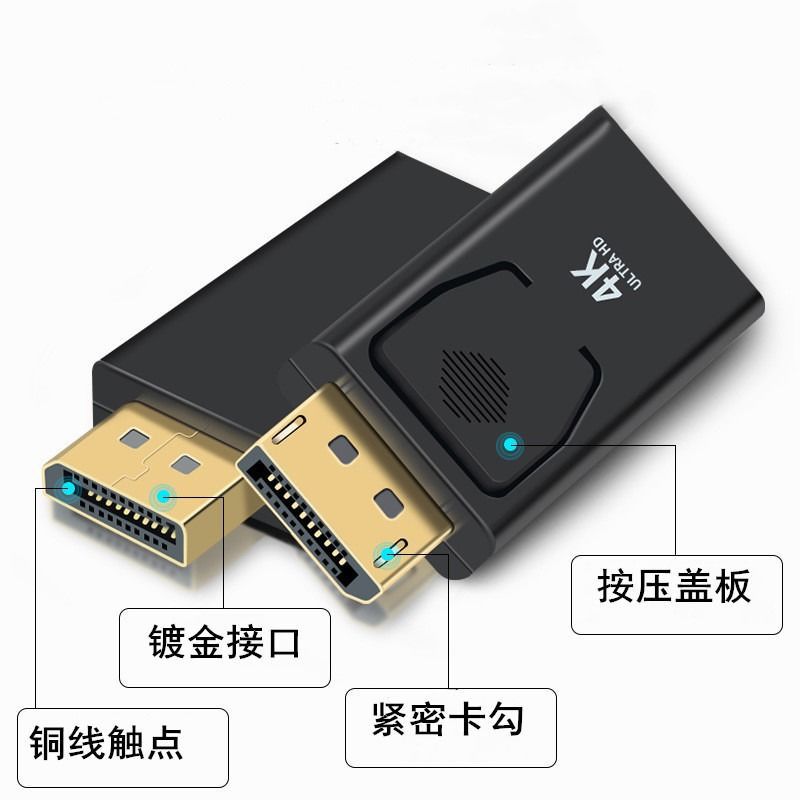 Picture of Standard dp to hdmi head Displayport tohdmi4k30hz HD video adapter adapter