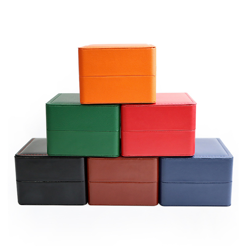 Picture of Pu Leather Frosted Rounded Corner Watch Box Display Square Box High-End Watch Packaging Box Gift Storage Box in Stock