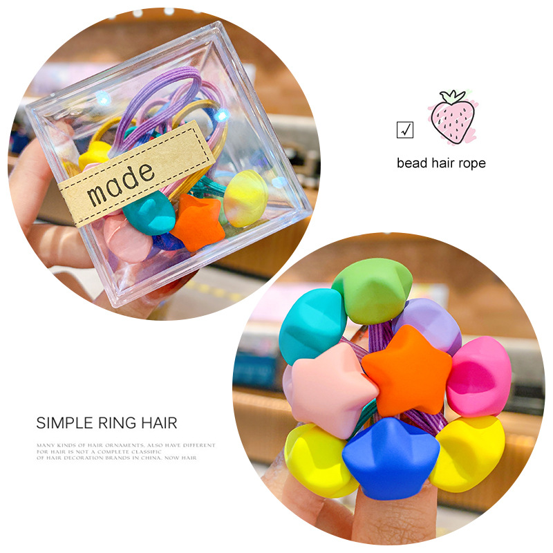 Picture of Children's hair rope hair ring does not hurt the hair of Korean baby girl rubber band hair rope headdress cute girl hair accessories