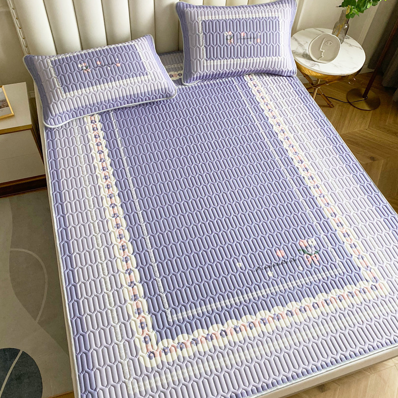Picture of 2023 new large version of digital printing latex mat three-piece summer bedding air-conditioning mat washable
