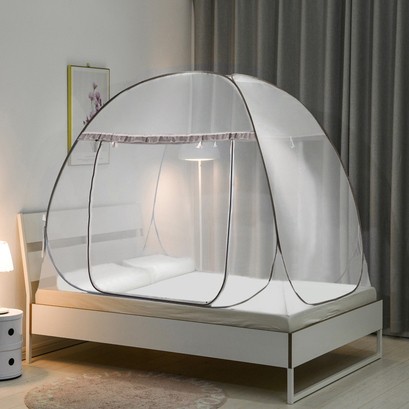 Picture of New product installation-free mosquito net Mongolian home 1 meter 5 bed foldable mosquito net 1 meter 8 bed sheet door double door full bottom