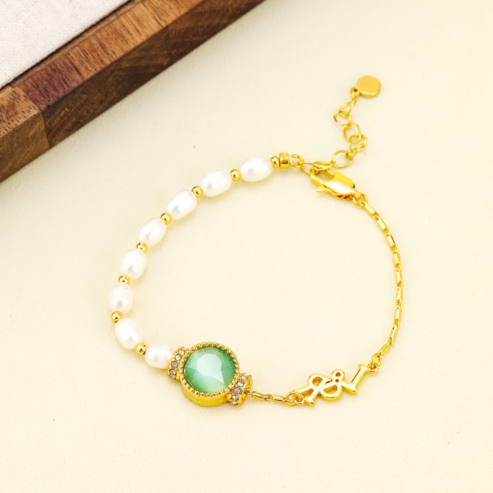 lossyrow Natural Freshwater Pearl Bracelet High-grade Niche Light Luxury All-match Beaded Baroque Bracelet