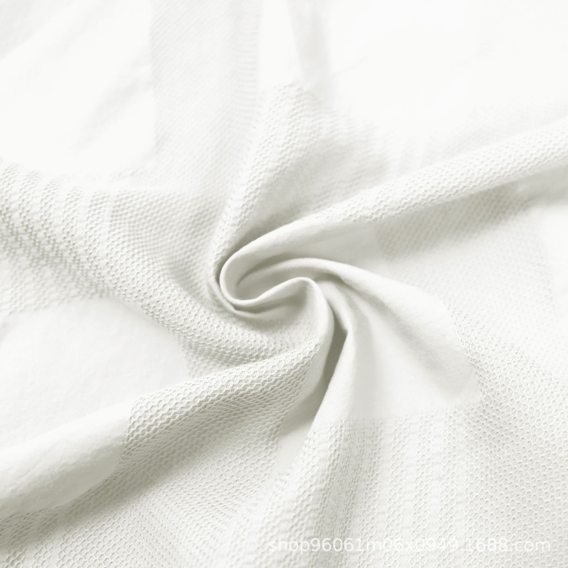 Picture of Combed Cotton Plain Large Check Jacquard Fabric for Clothing Dresses Shirts Designer Fabric Yarn-Dyed Three-Dimensional Jacquard