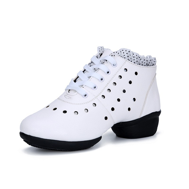 Picture of Square Dance Shoes Dancing Shoes Women's Adult Soft Sole Mid-heel Supper Dance Shoes Dance Shoes Performance Shoes New Mesh Foreign Trade Shoes
